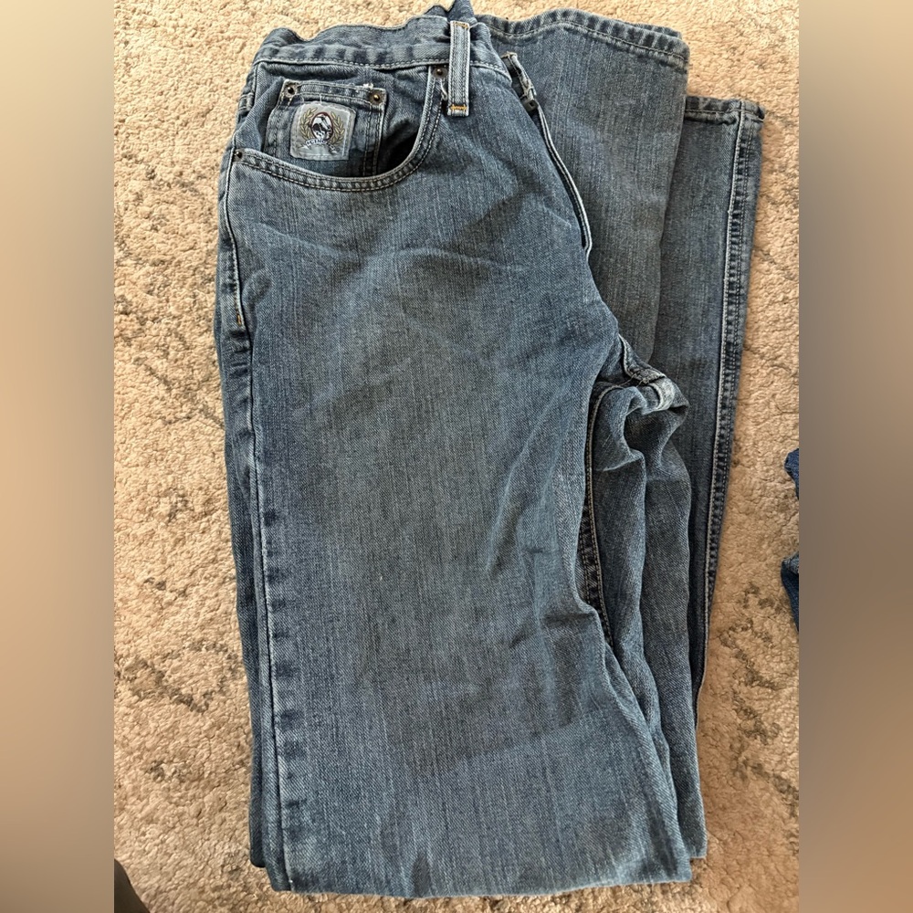 Cinch Slim Fit Silver Label Jeans in Medium Stone Mens 
30x34 Western Rodeo Boot